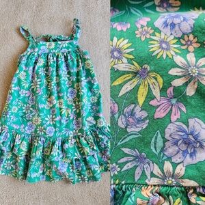 Girls Floral Sleeveless Dress